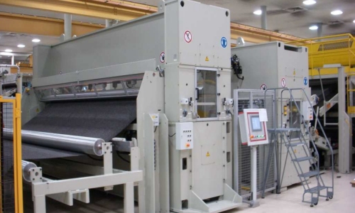 needlepunch machines inspected in production